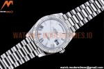 Rolex - DayDate 40mm Flt Pres SS/SS Wht/Rm EWF VR3255