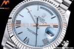 Rolex - DayDate 40mm Flt Pres SS/SS I-Blue/Rm EWF VR3255