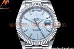 Rolex - DayDate 40mm Flt Pres SS/SS I-Blue/Dia EWF VR3255