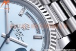 Rolex - DayDate 40mm Flt Pres SS/SS I-Blue/Dia EWF VR3255