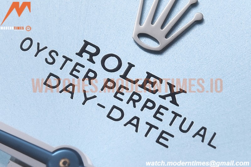 Rolex - DayDate 40mm Flt Pres SS/SS I-Blue/Dia EWF VR3255