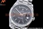 Rolex - DayDate 40mm Flt Pres SS/SS Grey/Stk EWF VR3255