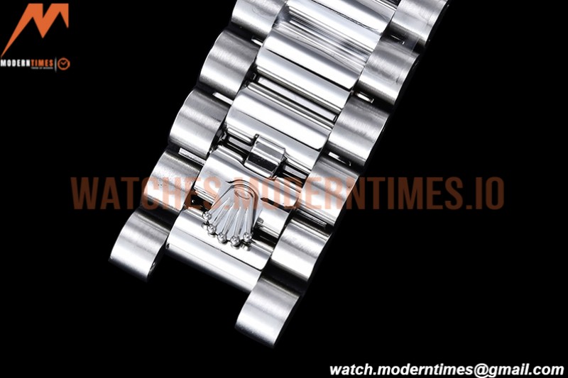 Rolex - DayDate 40mm Flt Pres SS/SS Grn/Rm EWF VR3255
