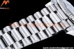 Rolex - DayDate 40mm Flt Pres SS/SS Silv/Dia EWF VR3255