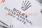 Rolex - DayDate 40mm Flt Pres SS/SS Silv/Dia EWF VR3255