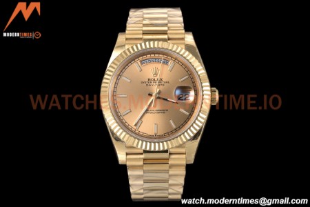 Rolex - DayDate 40mm Flt Pres YG/YG RG/Stk EWF VR3255
