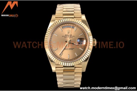 Rolex - DayDate 40mm Flt Pres YG/YG RG/Stk EWF VR3255