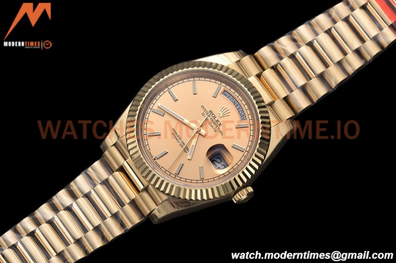 Rolex - DayDate 40mm Flt Pres YG/YG RG/Stk EWF VR3255