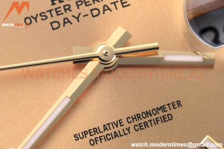 Rolex - DayDate 40mm Flt Pres YG/YG RG/Stk EWF VR3255