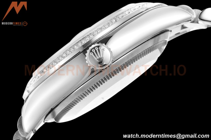 Rolex - DayDate 36mm 128349 Flt Pres SS/SS Dia/Dia Dial RAF A2836