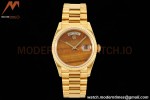Rolex - DayDate 36mm 18038 Flt Pres YG/YG Tiger Eye Dial RAF A2836