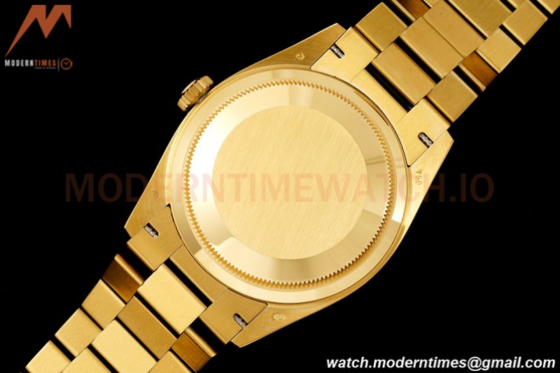 Rolex - DayDate 36mm 18038 Flt Pres YG/YG Tiger Eye Dial RAF A2836