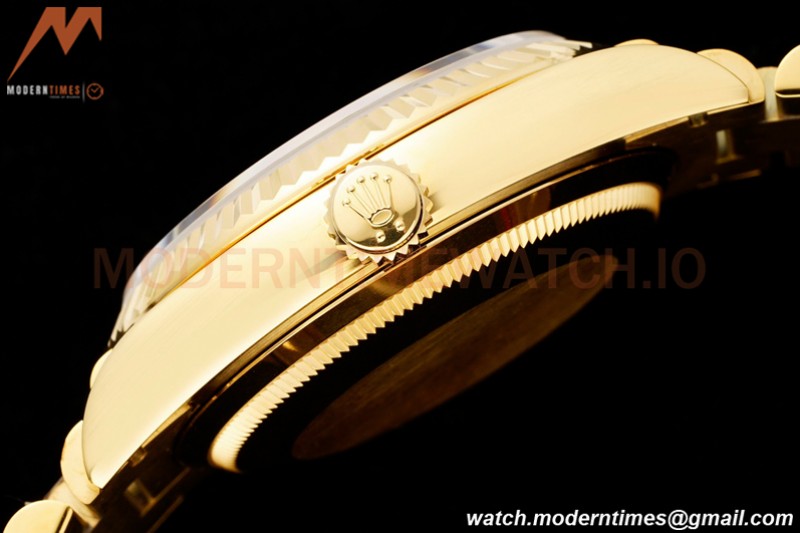 Rolex - DayDate 36mm 118238 Flt Pres YG/YG Black Dial RAF A2836