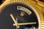 Rolex - DayDate 36mm 18238 Flt Pres YG/YG Onyx Black Dial RAF A2836