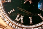 Rolex - DayDate 36mm 128235 Flt Pres RG/RG Flt/Rmn Green Dial RAF A2836