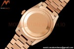 Rolex - DayDate 36mm 128345 Flt Pres RG/RG Diam/Rmn Green Dial RAF A2836