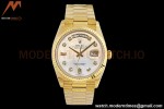 Rolex - DayDate 36mm 128238 Flt Pres YG/YG Wht/Rmn MOP Dial EWF A2836