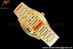 Rolex - DayDate 36mm 128238 Flt Pres YG/YG Diam Green Dial EWF A2836