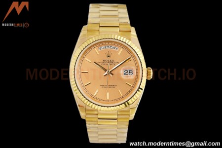 Rolex - DayDate 36mm 128238 Flt Pres YG/YG Gold/Stk EWF A2836