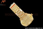 Rolex - DayDate 36mm 128238 Flt Pres YG/YG Gold/Stk EWF A2836