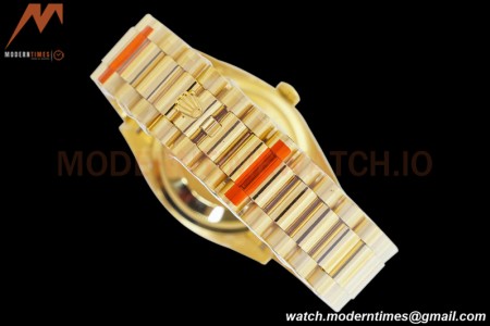 Rolex - DayDate 36mm 128238 Flt Pres YG/YG Gold/Stk EWF A2836