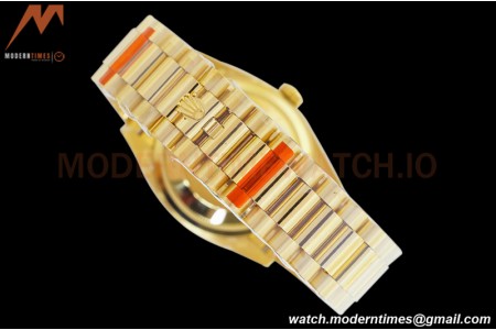 Rolex - DayDate 36mm 128238 Flt Pres YG/YG Gold/Stk EWF A2836