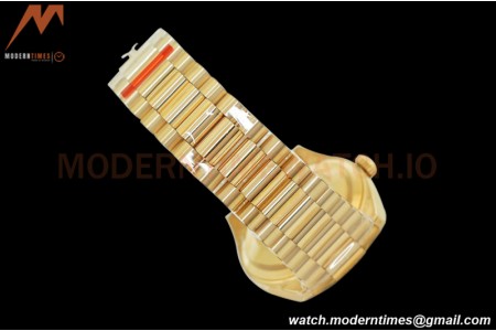 Rolex - DayDate 36mm 128238 Flt Pres YG/YG Brn/Dia EWF A2836