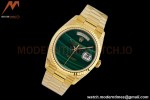 Rolex - DayDate 36mm 18238 Flt Pres YG/YG Malachite Green EWF A2836