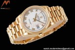 Rolex - DayDate 36mm 128238 Flt Pres YG/YG Wht/Rmn TWSF A2836