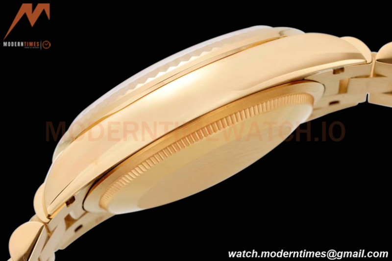 Rolex - DayDate 36mm 128238 Flt Pres YG/YG Grn/Stk TWSF A2836