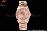 Rolex - DayDate 36mm 128235 Flt Pres RG/RG Champ/Dia TWSF A2836