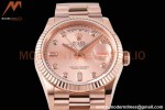 Rolex - DayDate 36mm 128235 Flt Pres RG/RG Champ/Dia TWSF A2836