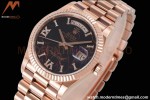 Rolex - DayDate 36mm 128235 Flt Pres RG/RG Eisenkiesel/Rmn TWSF A2836