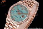 Rolex - DayDate 36mm 128345 Dia Pres RG/RG Turq/Rmn TWSF A2836