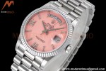 Rolex - DayDate 36mm 128236 Flt Pres SS/SS Pink/Rmn TWSF A2836