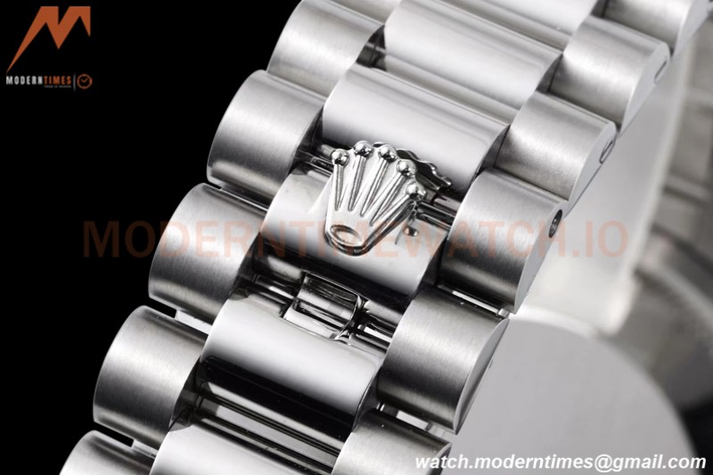 Rolex - DayDate 36mm 128236 Flt Pres SS/SS Pink/Rmn TWSF A2836