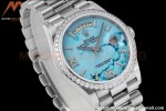 Rolex - DayDate 36mm 128349 Dia Pres SS/SS T-Blue/Rmn TWSF A2836