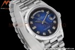 Rolex - DayDate 36mm 128239 Flt Pres SS/SS Blue/Dia TWSF A2836