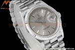 Rolex - DayDate 36mm 128239 Flt Pres SS/SS Grey/Stk TWSF A2836