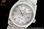 Rolex - DayDate 36mm 128239 Flt Pres SS/SS Silver White Diam EWF A2836