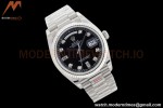 Rolex - DayDate 36mm 128239 Flt Pres SS/SS Black/Diam EWF A2836