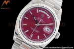 Rolex - DayDate 36mm 128239 Flt Pres SS/SS Red/Stk EWF A2836