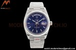 Rolex - DayDate 36mm 128239 Flt Pres SS/SS Blue/Stk EWF A2836