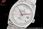 Rolex - DayDate 36mm 128239 Flt Pres SS/SS Silver/Stk EWF A2836