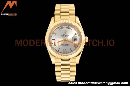 Rolex - DayDate 228238 40mm Flt/Pres YG/YG Silv/Rmn GDF MY8215