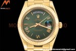 Rolex - DayDate 228238 40mm Flt/Pres YG/YG Grn/Rmn GDF MY8215