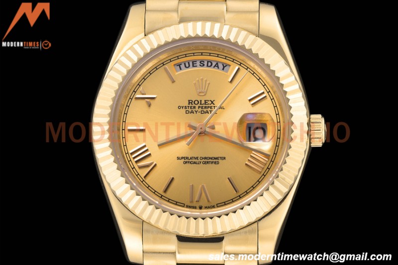 Rolex - DayDate 228238 40mm Flt/Pres YG/YG Gold/Rmn GDF MY8215