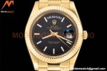 Rolex - DayDate 228238 40mm Flt/Pres YG/YG Black/Rmn GDF MY8215