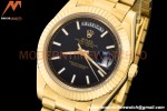 Rolex - DayDate 228238 40mm Flt/Pres YG/YG Black/Rmn GDF MY8215