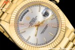 Rolex - DayDate 228238 40mm Flt/Pres YG/YG Silv/Stk GDF MY8215